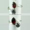 Fabulous !! White CZ & Red CZ 925 Sterling Silver Toe Ring, ashapurajewels.com !! Fresh Silver Jewelry, Toe Ring From India