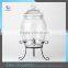 Best Selling 7.7L Clear Glass Storage Jar Jug Round Glass Wine Dispenser With Screw Tap