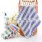 100% cotton square stripe printing hand towel