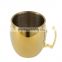 Stainless steel Mule Mug with gold plated color