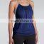 wholesale 95 cotton 5 spandex two tone sexy fitness top