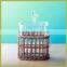 Fancy glass candy storage jar with willow decoration