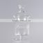 Elegant home glass storage jars with glass lid