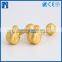 custom cufflink manufacturer gold skull cufflink