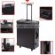 Black Studio Makeup Case with LED with MP3 with Lighted Mirror