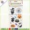 Halloween Pumpkins & Green Ghost Large Temporary Tattoos Cute Big Tattoo Stickers
