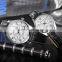 fashion leather strap quartz twin watches waterproof lovers couple watch