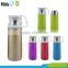 370 ml double walled vacuum flask insulated stainless steel water bottle with grip