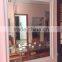 White wood frame mirror for home wall