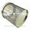 recyclable feature silver round mesh tin can for gift packing