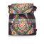 New fashion bags for teens woman genuine leather embroidery backpack for wholesale