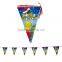 Party plastic triangle flag line