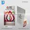 hot sale table countertop cardboard cosmetic display stand with hooks