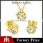 Women Religous Jesus Necklace Shiny Zircon Earring Gold Plated Stainless Steel Cross Jewelry