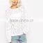 High fashion design sexy women sweater cheap jumper sweater holey jumper