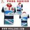 100% polyester sports dri fit customized sublimation polo shirts