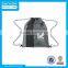 2016 New Design 210D Nylon Drawstring Backpack with vinyl front pocket