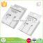 Print your logo foldable recyclable 300g white art paper cable packaging