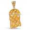 gold jesus piece pendant stainless steel jesus head pendant, dubai gold pendant with zircon stone