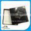Luxury black high end gift packaging paper box with silver logo