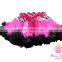 Latest design fluffy skirt chiffon pettiskirts tutu girl baby skirt infant toddlers pettiskirt for kids