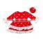 Baby girl santa claus christmas set ruffle design baby clothes from Kapu