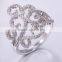 2016 Fashionable Silver Ring Cz Stone Silver Rings For Women