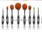 2016 Professional BB CC Cream Brush Big Toothbrush Shaped Black Oval Makeup Brush Set 10pcs