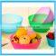 Wholesale Salad Supplies Disposable Plastic Kitchen Bowls Colorful Salad Bowl