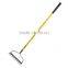 14 teeth carbon steel bow rake talon rake farm rake with fiberglass handle and antislip handle