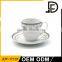 ceramic custom logo cofffee cup and saucer / bone china porcelain coffee cup set for Cappuccino