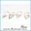 Gold Silver Point Crystal Earrings , Stone Point Studs , Gemstone earrings