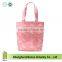 Full Dye Sublimation Printing 300D Polyester Long Handle Shopping Tote Bag With Bottom