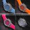 high quality free sample unisex led light watch colorful silicone strap wristwatch