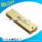 2016 Business gifts Metal Gold plating U Disk Shell with Logo