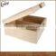 Fancy empty wholesale wooden tea packaging box