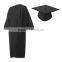 2017 New Latest Black Graduation Gown Dress School Uniform