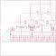 Kearing transparent plastic rulers 1:4 sandwich printing line scale rulers for architect designer #8514