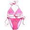 Pink Sexy Baby Girl Swimwear Bikini Suits