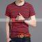 Zm40289b Korean Style Simple Design Comfortable Men's Summer Casual Stripe Shirt