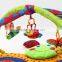 Wholesale non-toxic butterfly style musical gym baby play mat M5082201