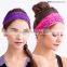 Sports graphic print totem stretchy yoga headband