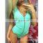 Western Fashion Tight Front Zipper Sexy Ladies Tops