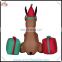 Promotion Christmas reindeer inflatable product, inflatable reindeer with gift box for christmas decoration from china supplier