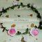2014 Latest Fashion&Elegant Artificial Flower Head Band Jewelry ,Romantic Wedding/Bridal Head Wreath,New Design for Girls