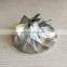 GT3582 451644-0005 61.33/82.00mm 6+6 Blades Turbocharger Aluminum 2618/milling/billet Compressor Wheel for Racing