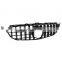 GT R Front black Grill Grille 15-18 For Mercedes Benz C-Class W205 C200 C250 C300 C43