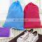 non woven shoe clothes storage bag drawstring