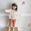 Girls' autumn clothes new Korean version 2-8 children's beige baby long-sleeved thin coat stand collar shirt