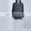 TWOTWINSTYLE Blazer For Women Notched Long Sleeve Casual Minimalist Coat Female Irregular